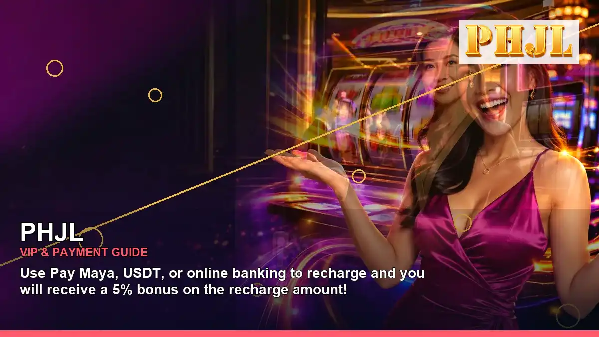 PHJL luxury online slot games featuring an adult Filipina casino host with a right-framed composition