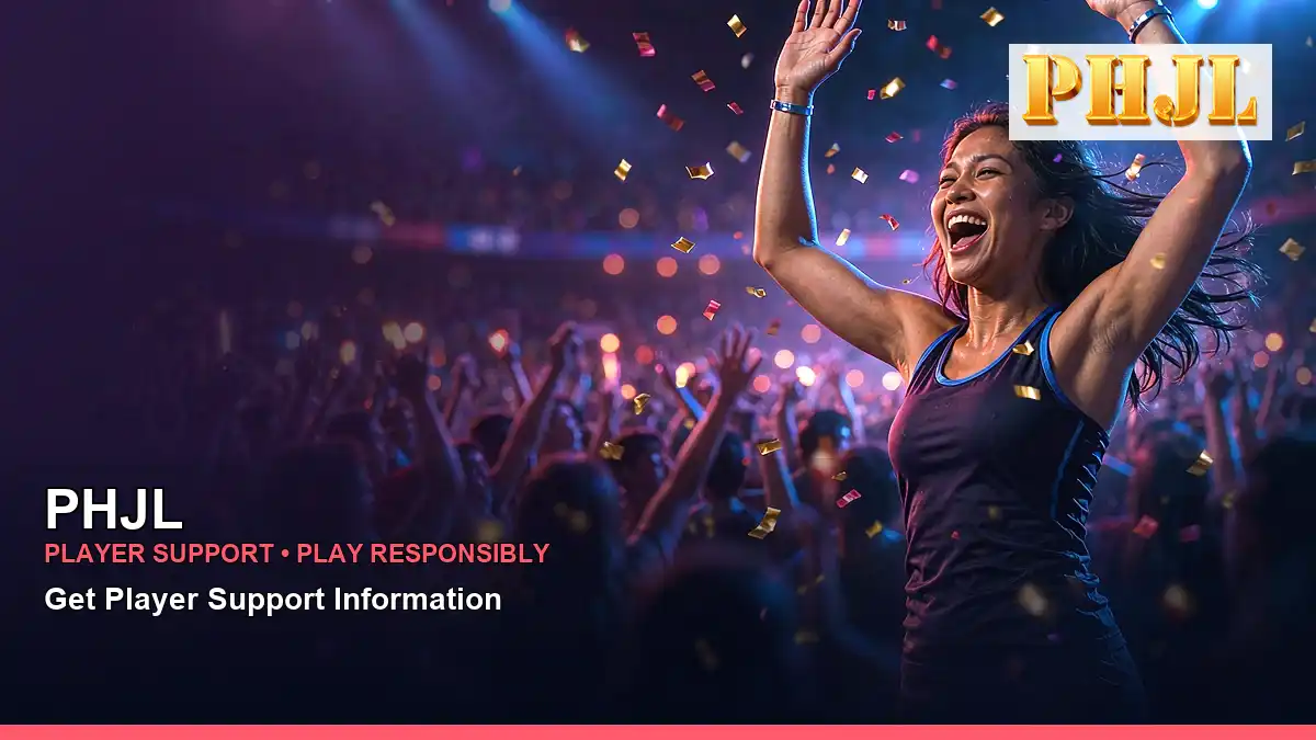 PHJL online sports betting featuring an adult Filipina casino host with a mobile viewing composition